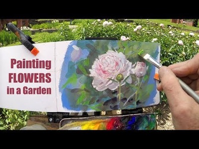 Painting Flowers in a Garden: SAMPLE