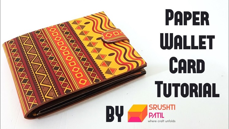 Paper Wallet Card Tutorial by Srushti Patil | Eco-friendly Photo Wallet