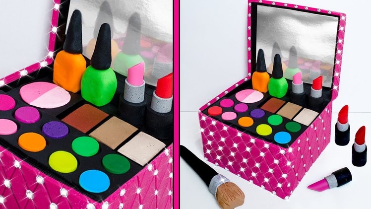 Play Doh MAKE UP Cosmetics Box Making DIY for Kids