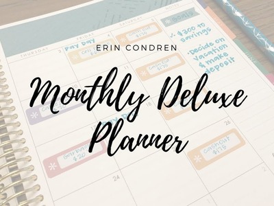 REVIEW | Deluxe Monthly Planner from Erin Condren