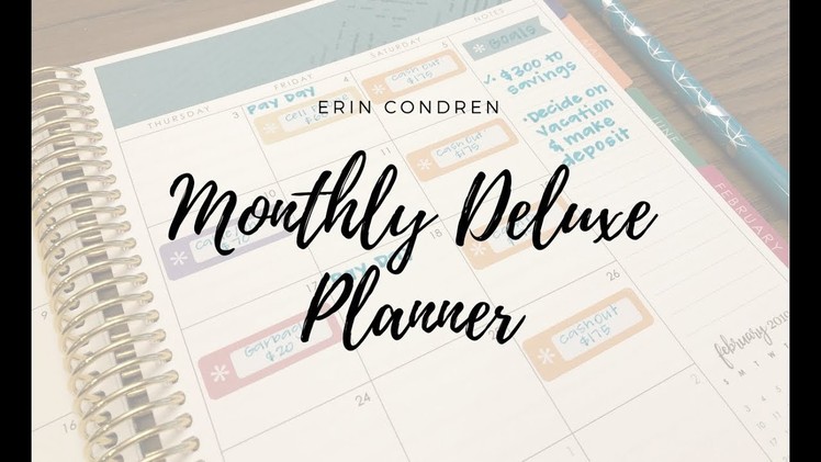 REVIEW | Deluxe Monthly Planner from Erin Condren