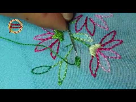 Shadow work(booti)stitch:hand embroidery
