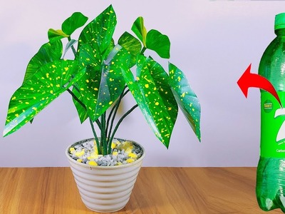 প্লাস্টিক বোতল দিয়ে বাহারি গাছ || Plastic bottle artificial plant for home decoration