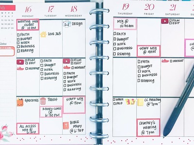 Weekly Plan With Me: Happy Planner - July 16th - July 22nd