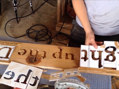 Woodworking:  Make Custom Router Letter Stencils. How -To