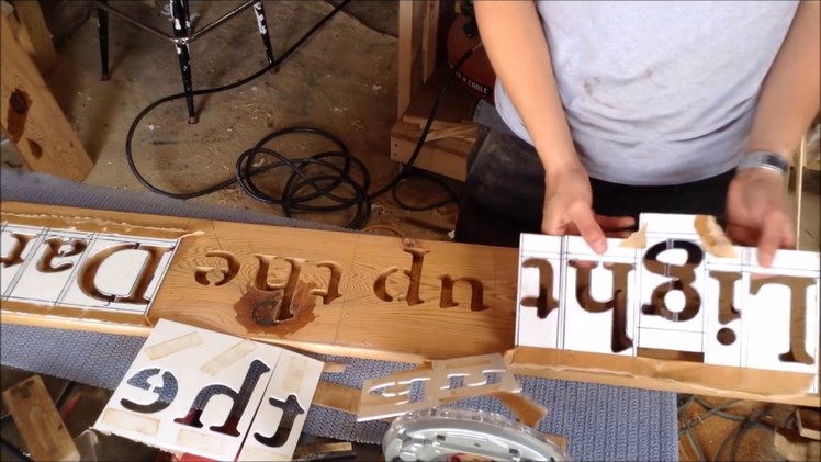 Woodworking:  Make Custom Router Letter Stencils. How -To