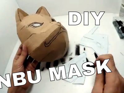 DIY Kakashi Anbu Mask Part 1 - Cardboard Naruto Cosplay (80% is how to connect cardboard)