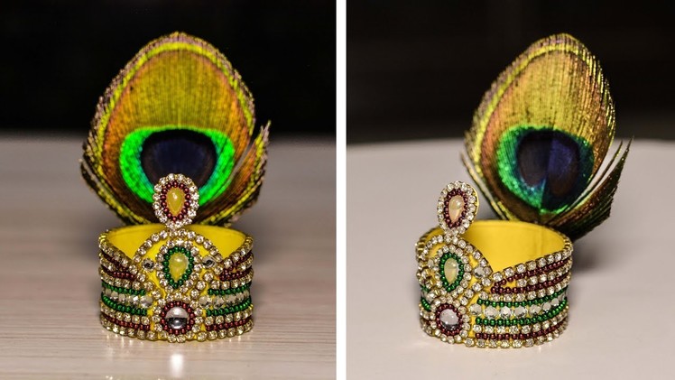 DIY : Mukut. Crown For Bal Gopal | Kundan mukut | Janmasthami | Art with Creativity