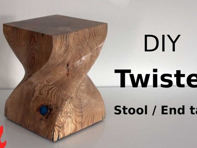 DIY Twisted Stool. End table