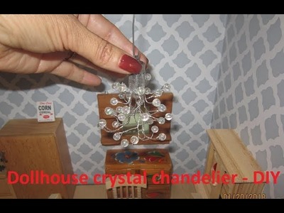 Dollhouse Chandelier - Lamp for dolls house from balloon LED light, battery operated