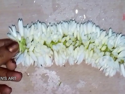 Easy method to sting pichi flower garland | How to string pichi poo malai in tamil