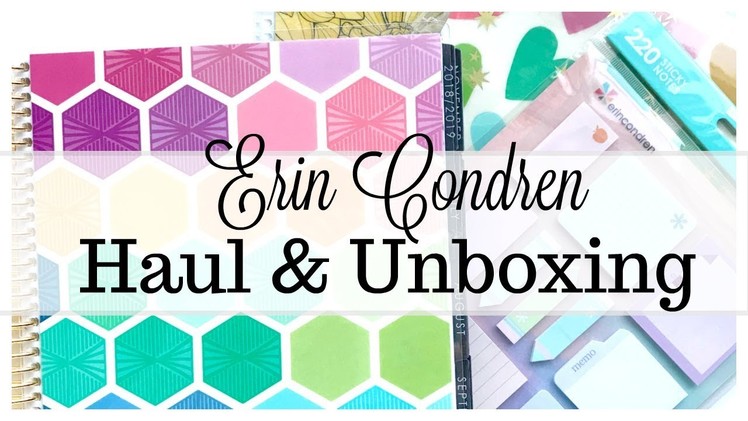 Erin Condren Haul & Unboxing | Life Planner & More!