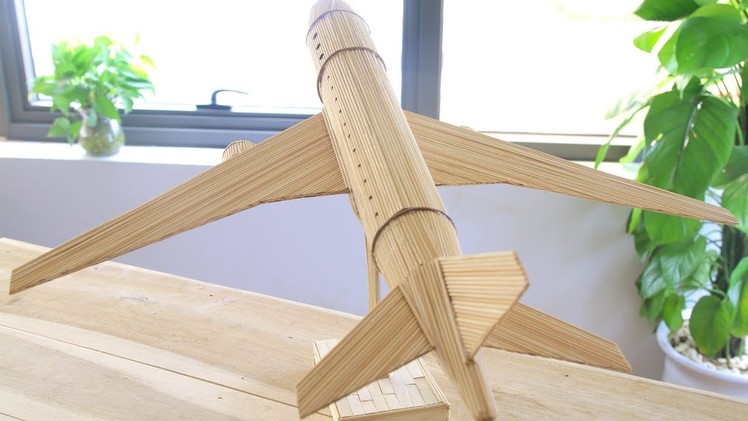 How to make an Airplane with Wooden Sticks