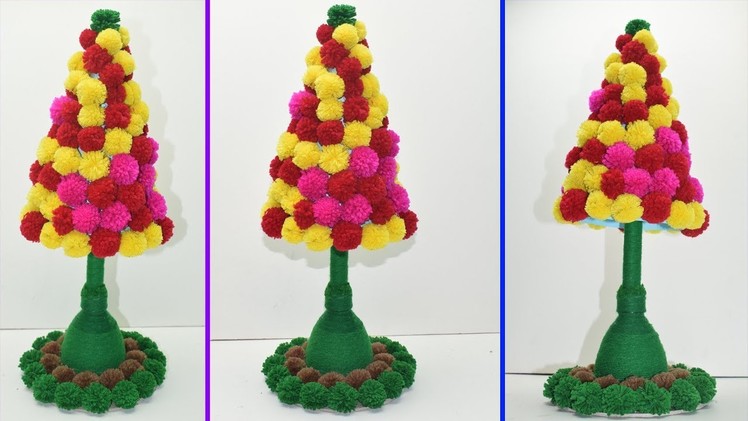 How to make beautiful showpiece using woolen and paper | Best Idea 2018 |