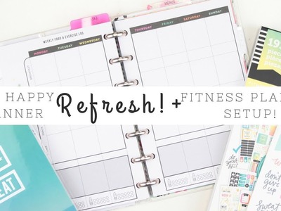 Mini HAPPY PLANNER Refresh + Fitness Setup! | At Home With Quita