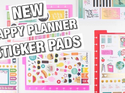 NEW Sticker Pads FLIPTHROUGH Happy Planner | At Home With Quita