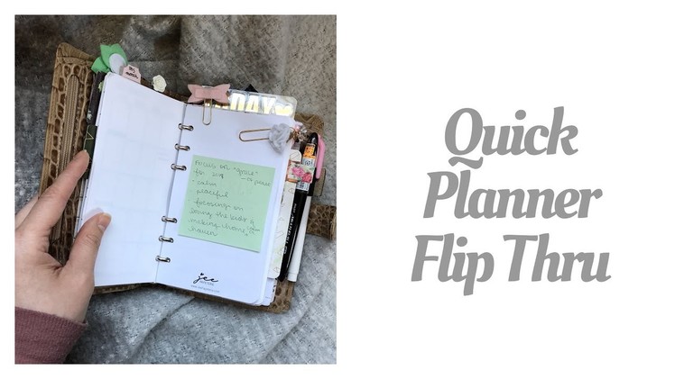 Quick Planner Flip Thru | Filofax Set Up