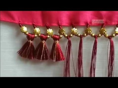 Saree Kuchu.tassel with flower beads- most trendy design