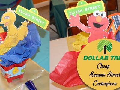 Sesame Street Centerpiece | Kids Party| Dollar tree Ideas | 1st Birthday