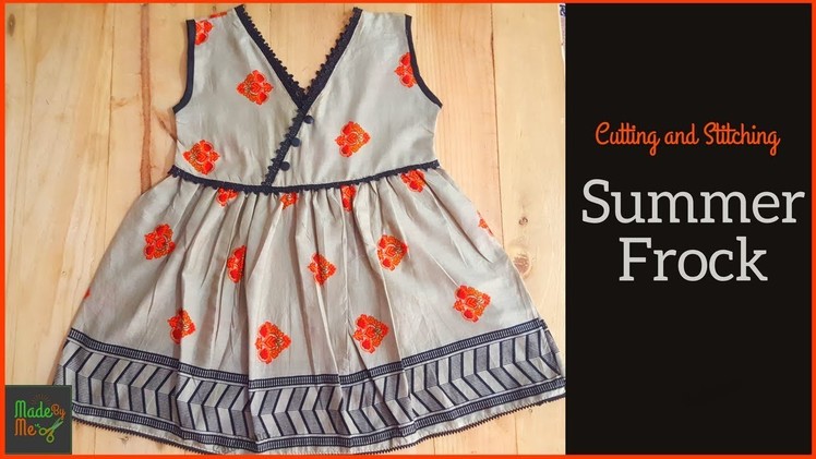 Summer Frock Cutting and Stitching | DIY Wrap Frock
