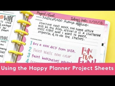 Using the Happy Planner Project Sheets
