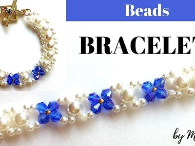 Bracelet design for DIY Bracelet.  Easy beading tutorial for beginners