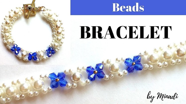 Bracelet design for DIY Bracelet.  Easy beading tutorial for beginners