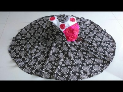 Circle baby frock cutting and stitching| how to make.sew circle baby frock (step by step) tutorial