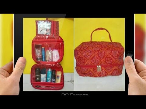 DIY: Designer Cosmetics Bag Tutorial By Anamika Mishra. . . .