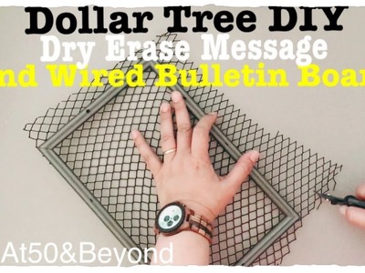 DIY DOLLAR TREE ADORABLE MESSAGE BULLETIN BOARD FOR HOME OFFICE CRAFT ROOM KITCHEN DORM ROOM OR COMM
