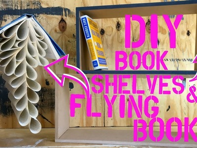 DIY Flying Books & Floating Shelves | Teacher Vlog