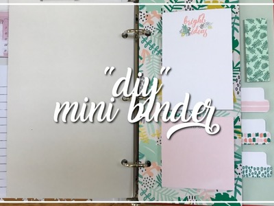 "diy" mini binder