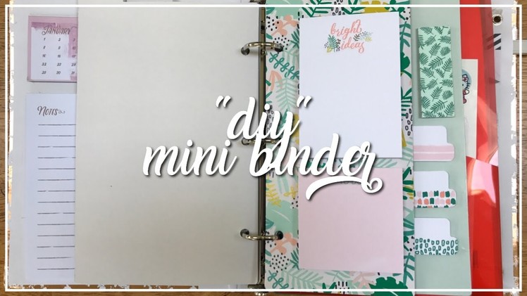 "diy" mini binder