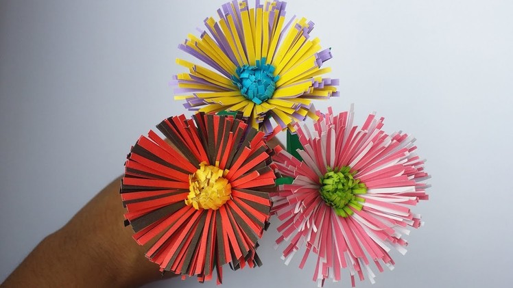 DIY: Paper Flower!!! How to Make Easy & Simple Flower With Colour Paper!!! Flower Tutorial!!!