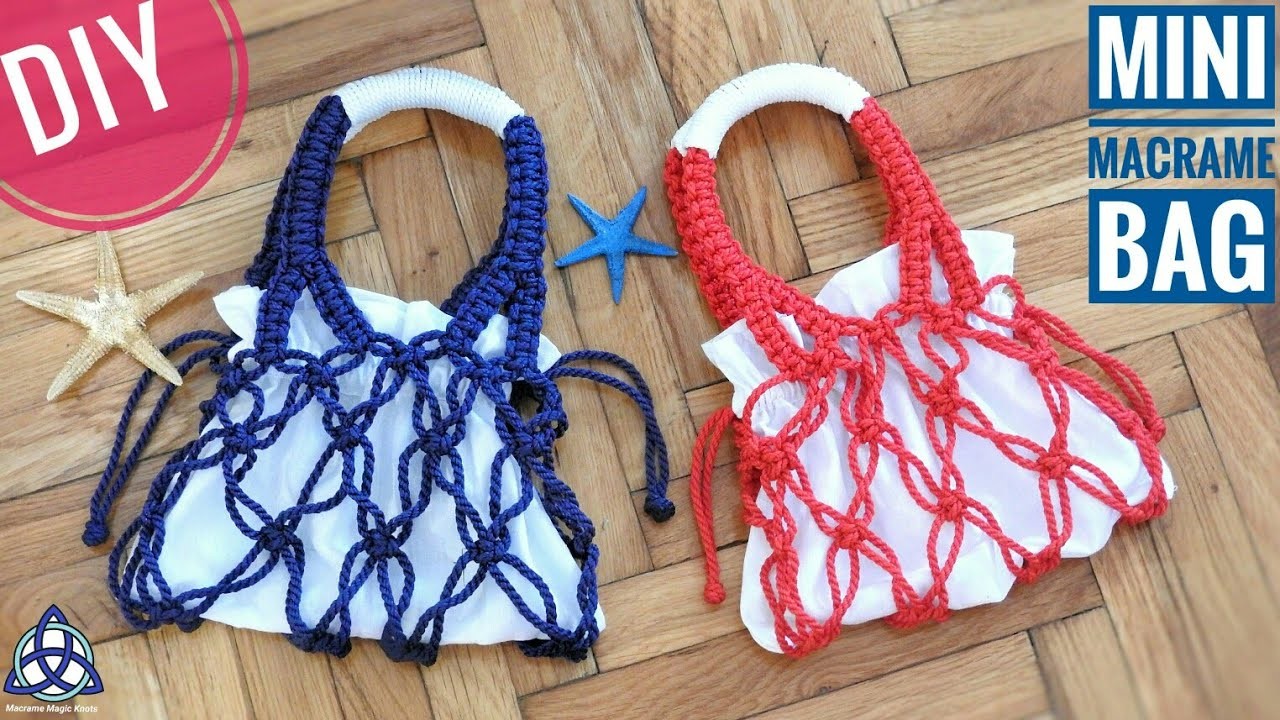 macrame mini bag