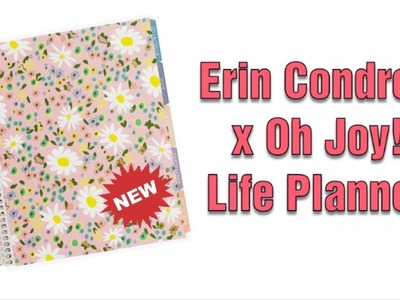 NEW Oh Joy! x Erin Condren Life Planner | Floral Festival Metallic