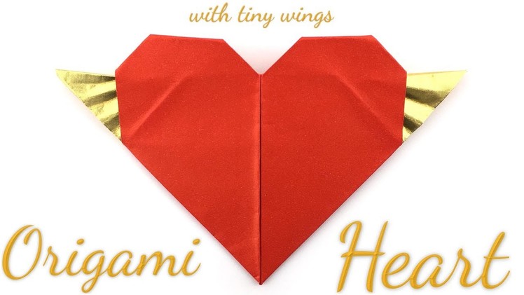 Origami Heart with tiny Wings Tutorial (Hyo Ahn)
