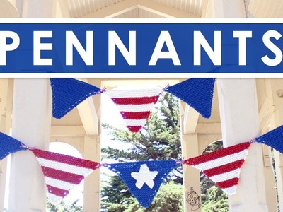 Patriotic Pennant Banner | Summer Knit Series