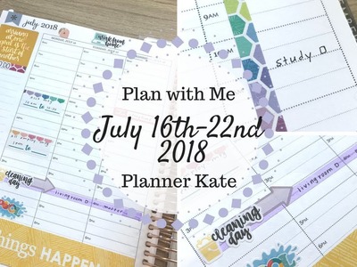 Plan with Me | July 16th - 22nd 2018 | Erin Condren & Planner Kate |
