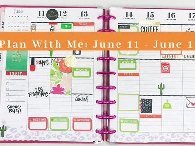 Plan With Me | June 11th - June 17th | Classic Happy Planner | Organized Alaina
