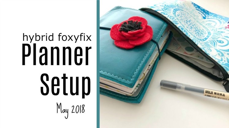 Planner Setup: pocket rings in a foxyfix No. 1 May 2018