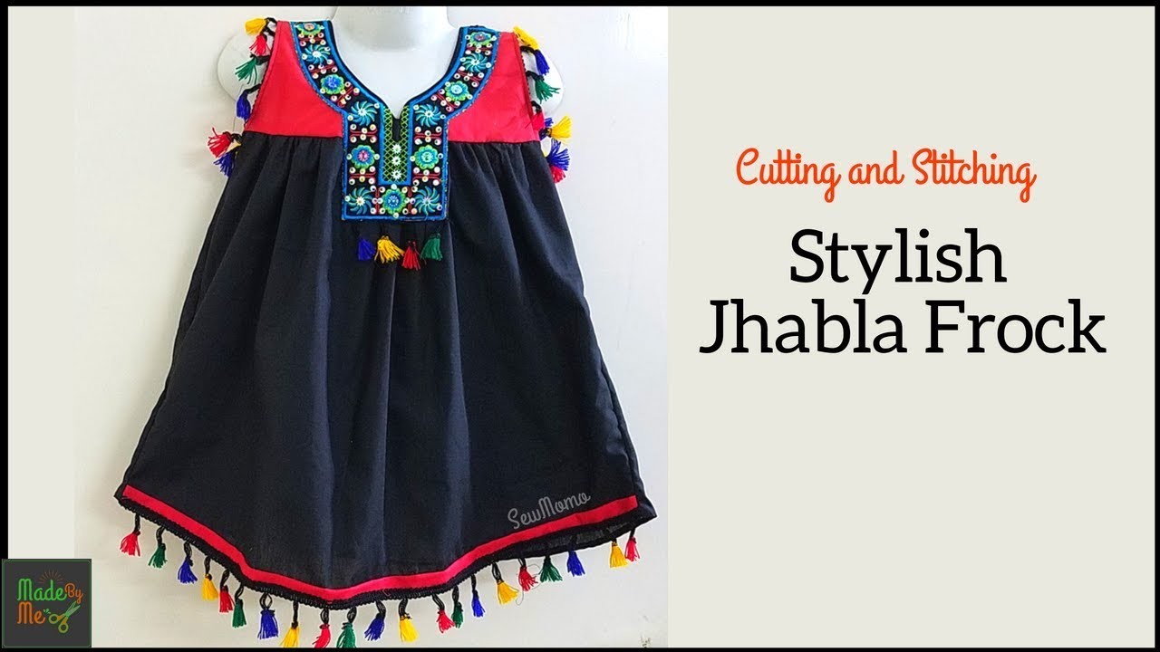 Stylish Jhabla Frock  Cutting and Stitching | DIY JHABLA DRESS