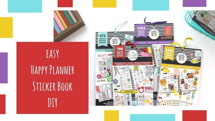 The Happy Planner | Sticker Book DIY