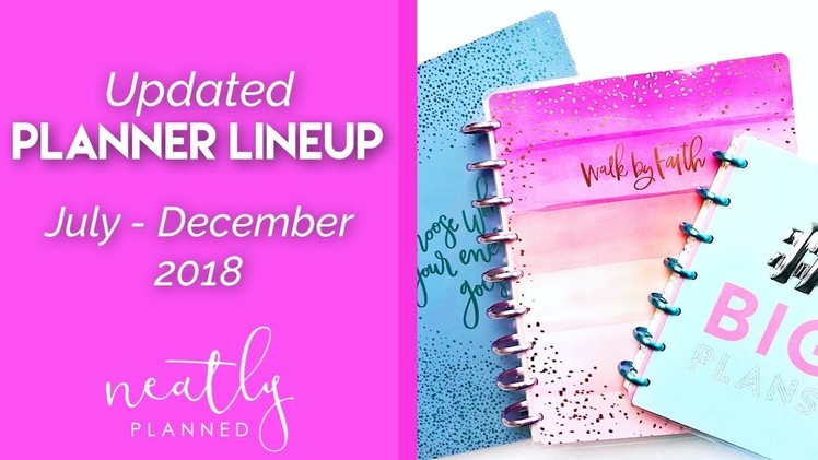 Updated Happy Planner Lineup 2018