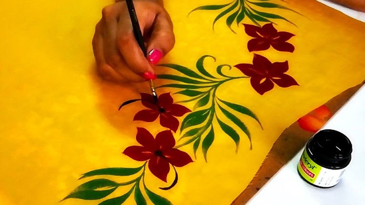 Awesome design | How to draw simple border design | Quick and easy Saree. Kurti Border Designs