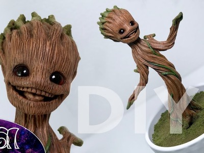 Baby Groot - Guardians Of The Galaxy - Clay DIY