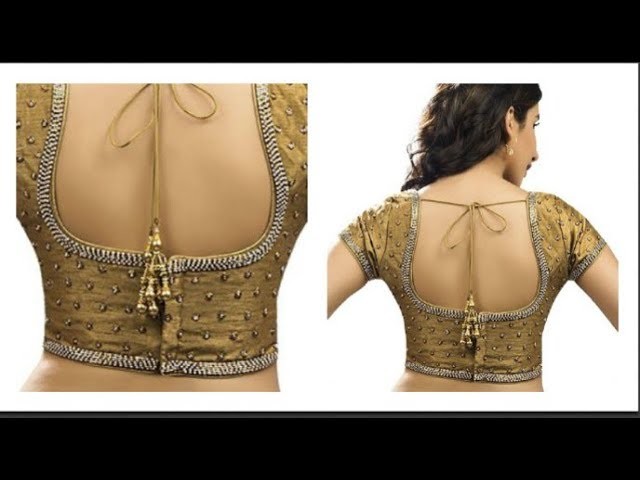 Back Open Blouse Cutting & Stitching Simple And Easy To Make (DIY)