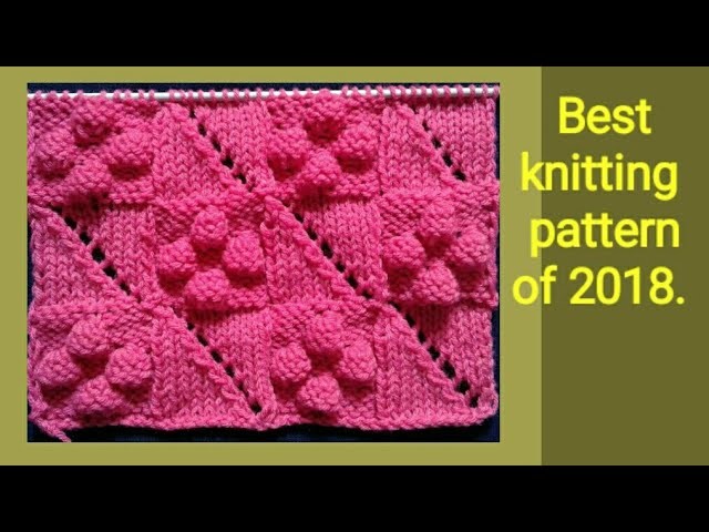 Berry crush knitting pattern in hindi (english subtitles). new sweater design 2018. design no 94