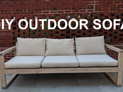 DIY Cheap Modern Outdoor Sofa | NATHAN BUILDS