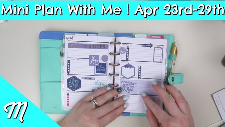 Happy Planner Mini Plan With Me | May 2018 | Apr 23rd   29th